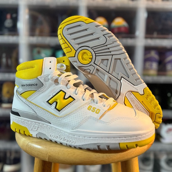 New Balance 550 High Top Yellow - Picture 4 of 5
